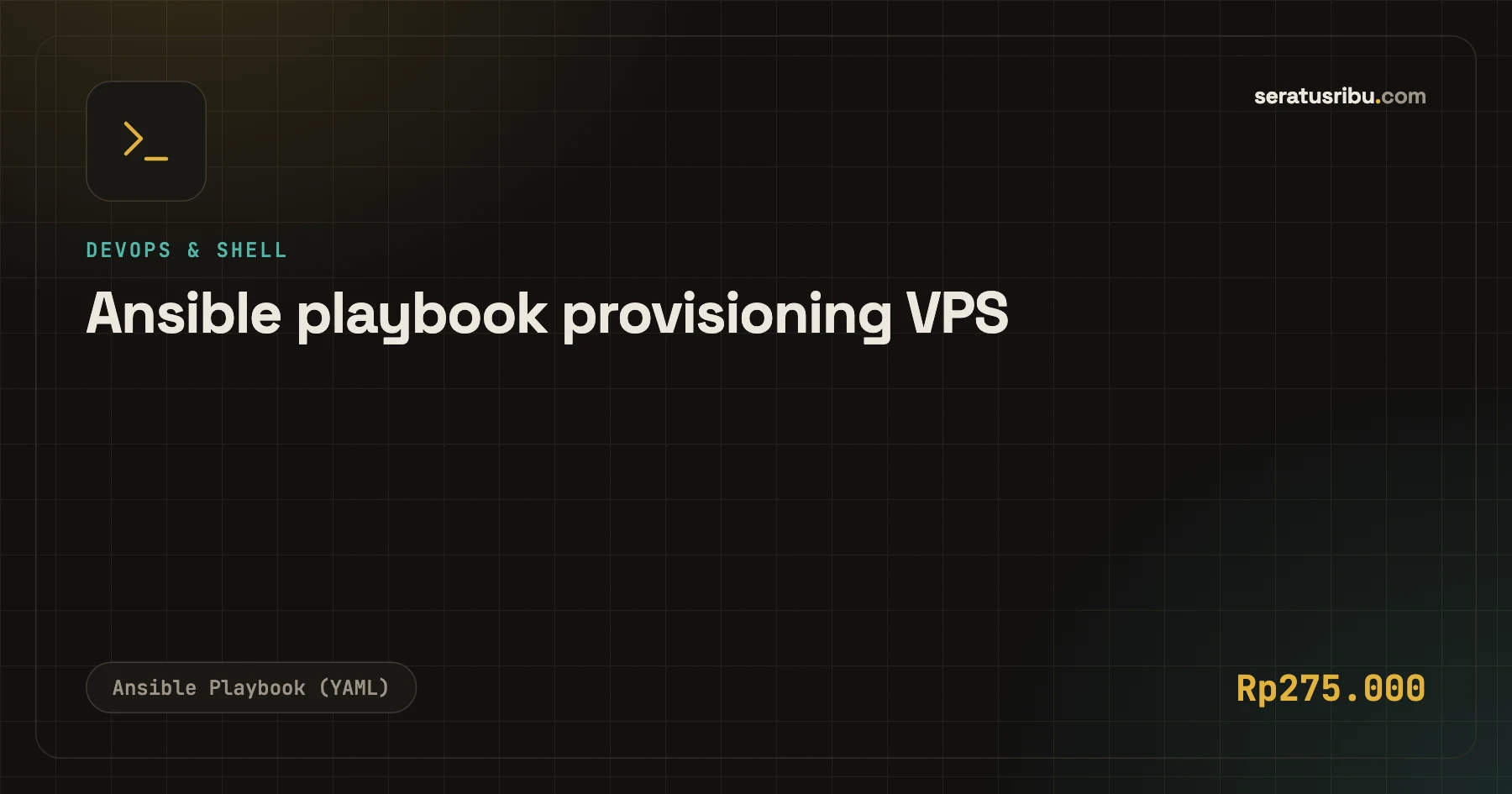 Ansible playbook provisioning VPS