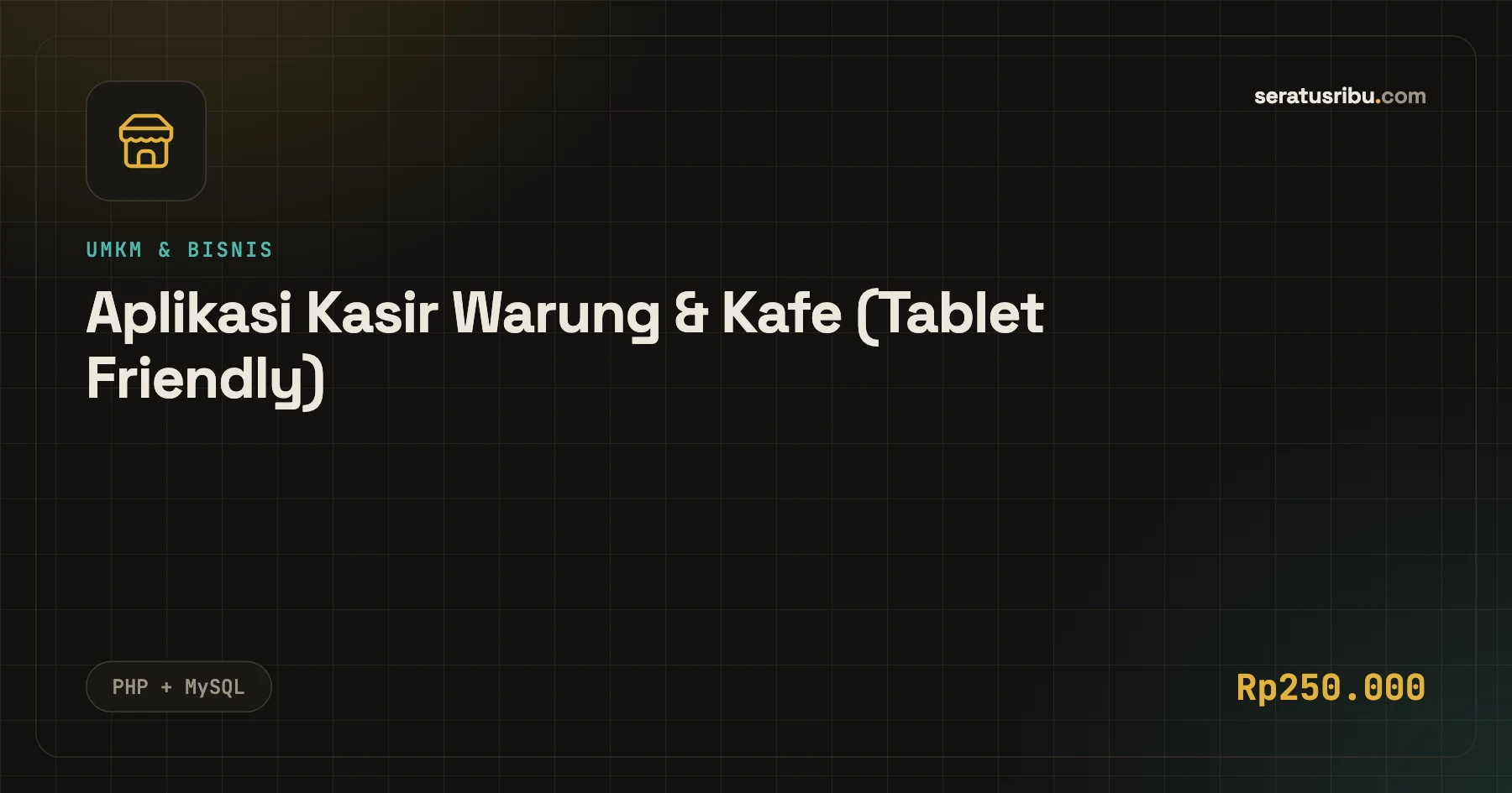 Aplikasi Kasir Warung & Kafe (Tablet Friendly)