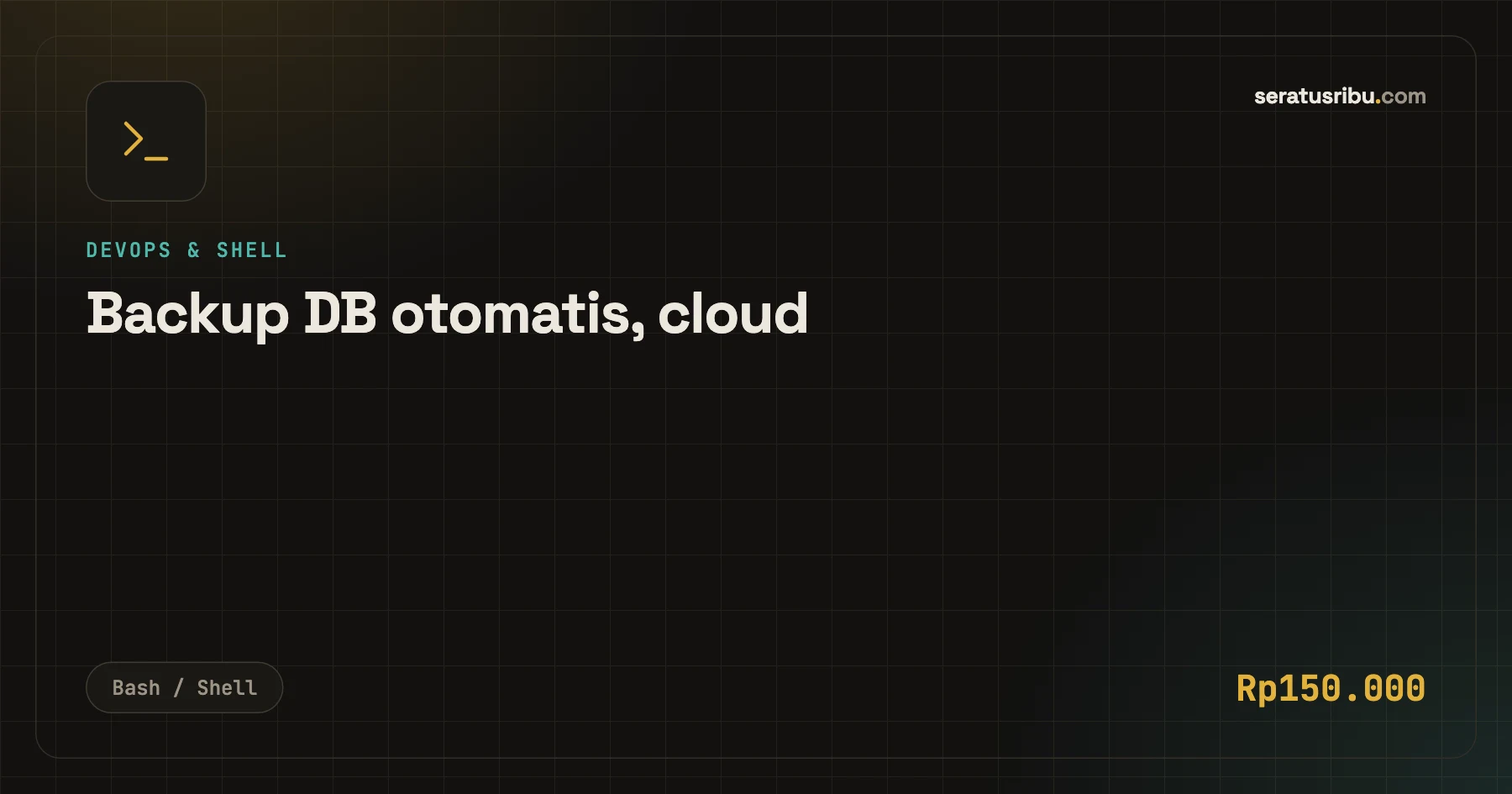 Backup DB otomatis, cloud