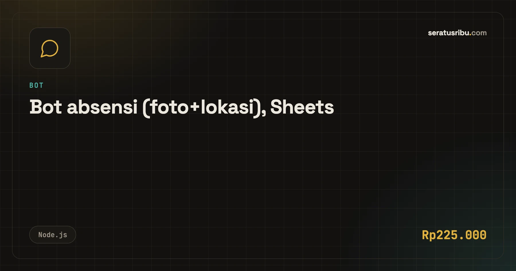 Bot absensi (foto+lokasi), Sheets