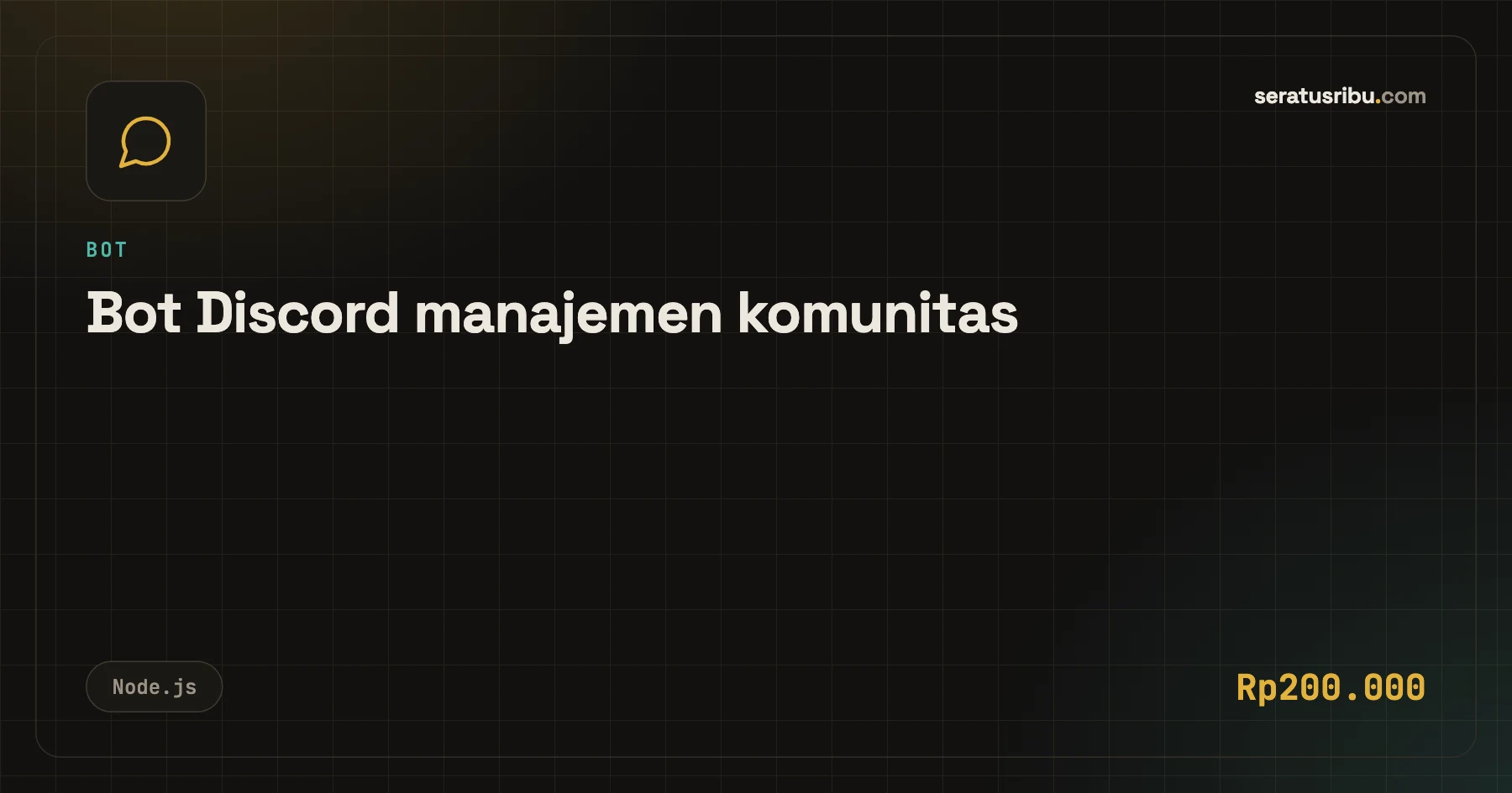 Bot Discord manajemen komunitas