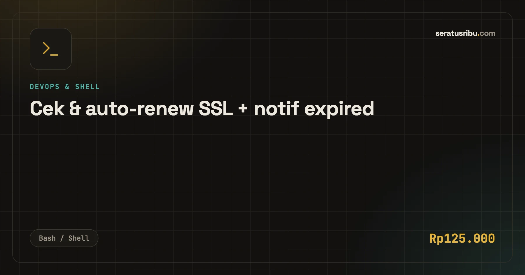 Cek & auto-renew SSL + notif expired