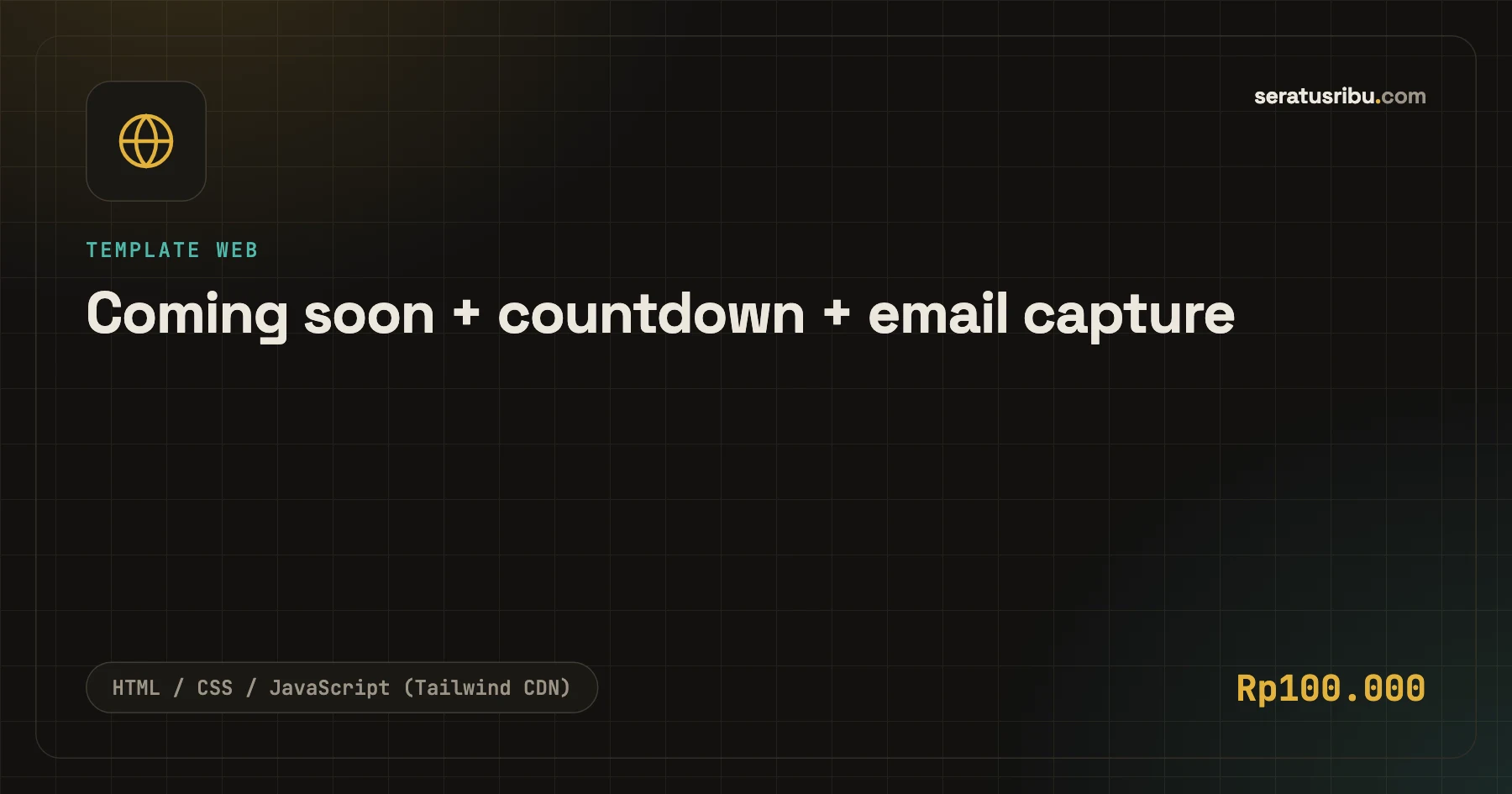 Coming soon + countdown + email capture