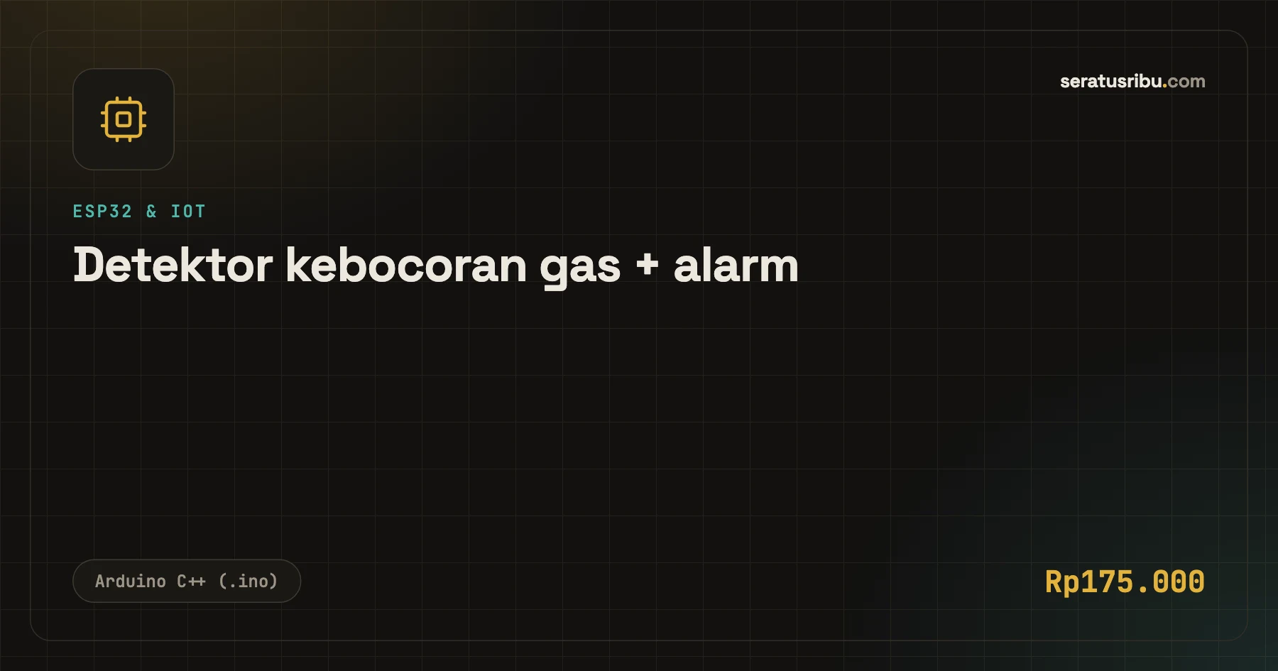 Detektor kebocoran gas + alarm
