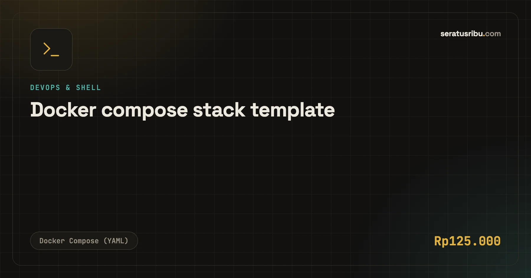 Docker compose stack template