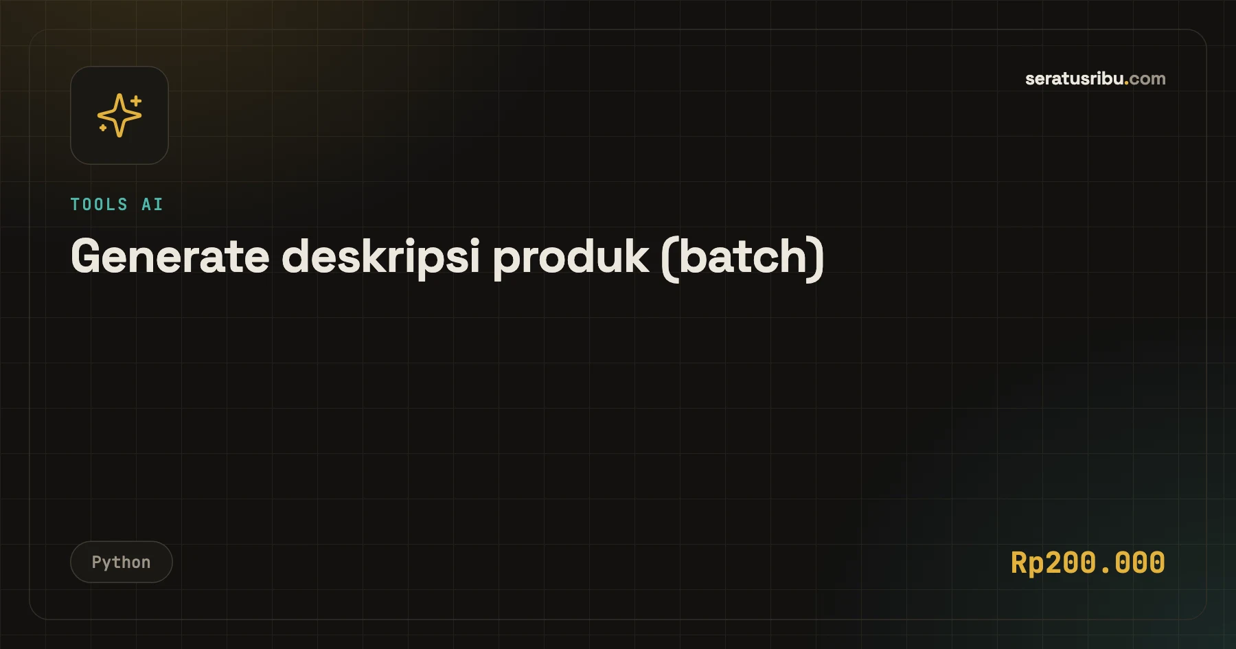 Generate deskripsi produk (batch)