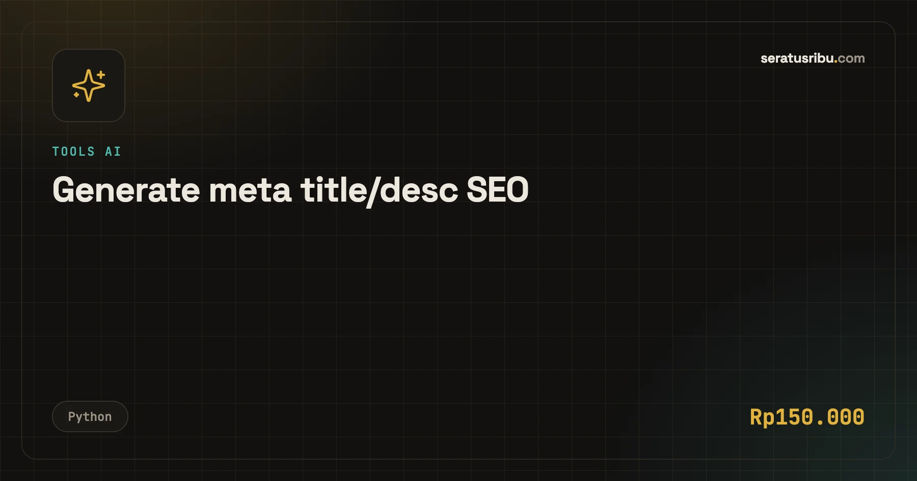 Generate meta title/desc SEO