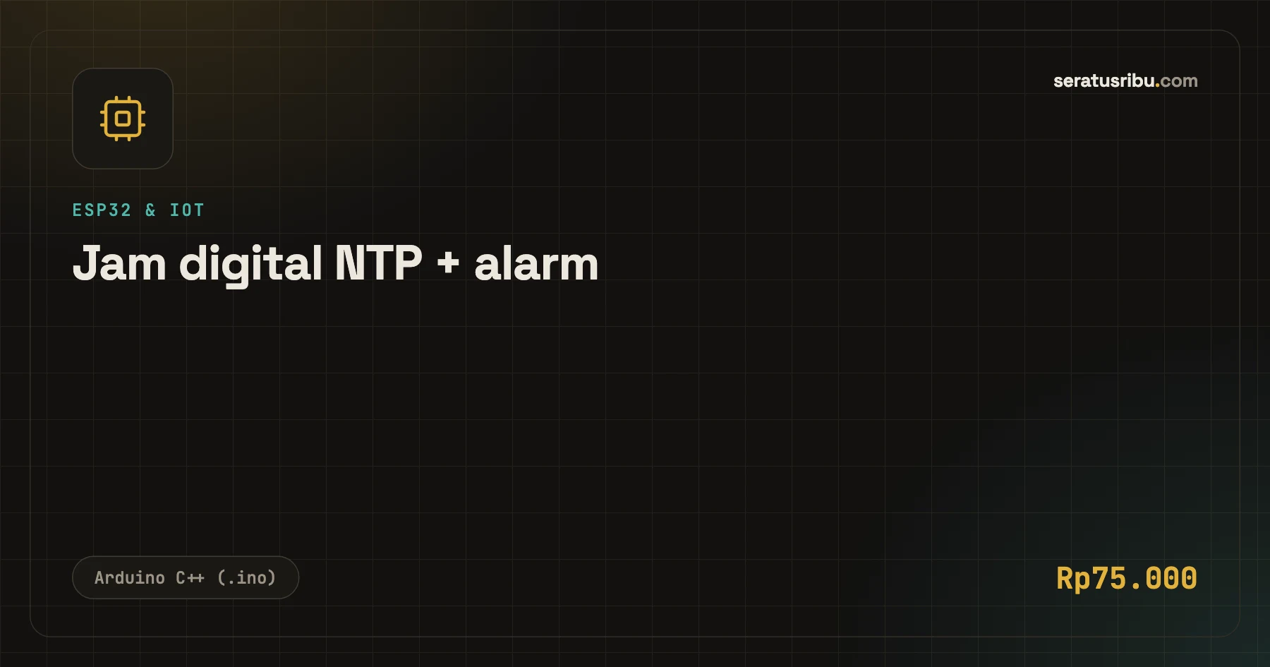 Jam digital NTP + alarm