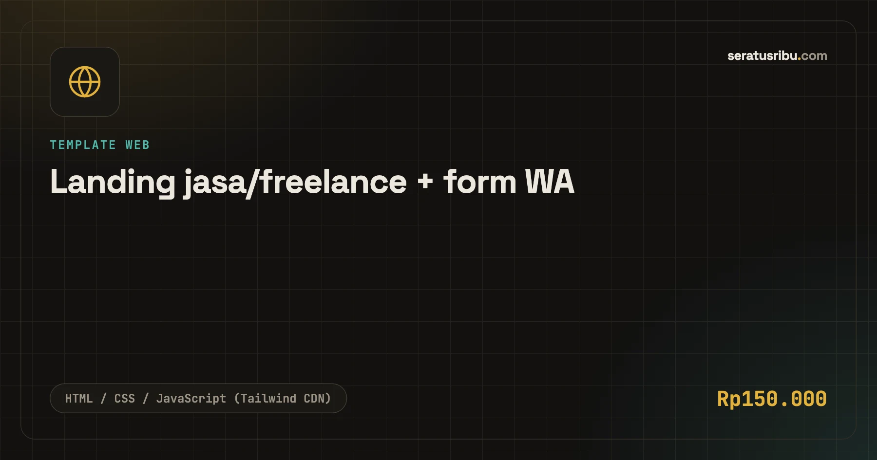 Landing jasa/freelance + form WA