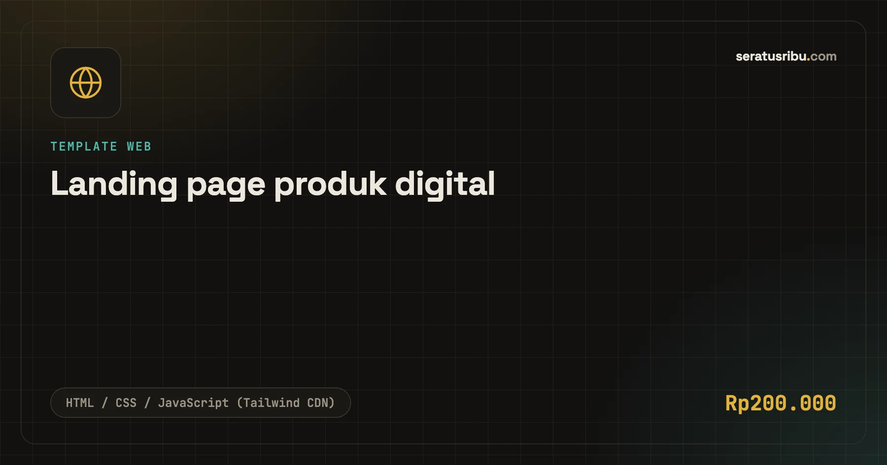Landing page produk digital