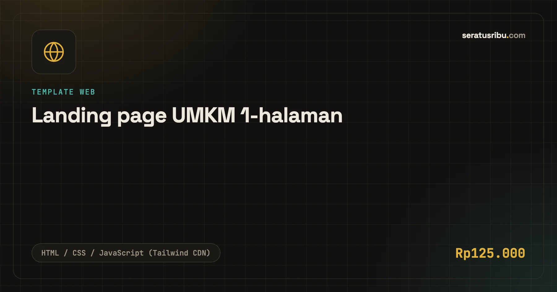 Landing page UMKM 1-halaman