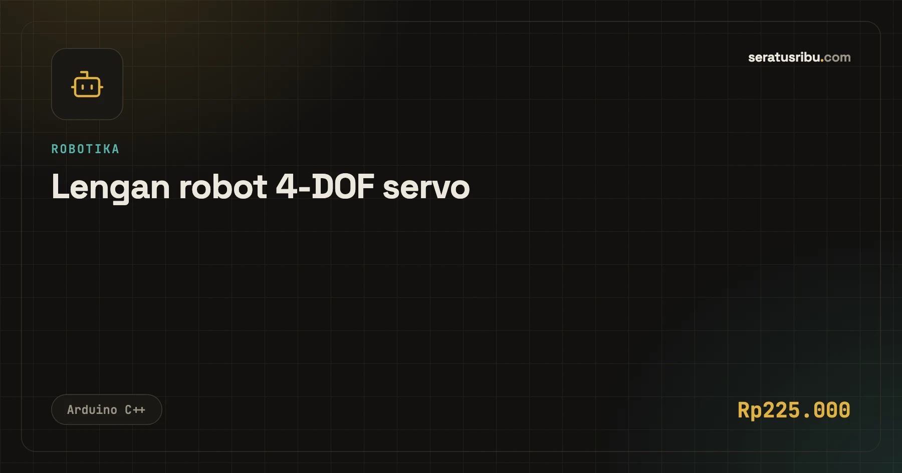 Lengan robot 4-DOF servo