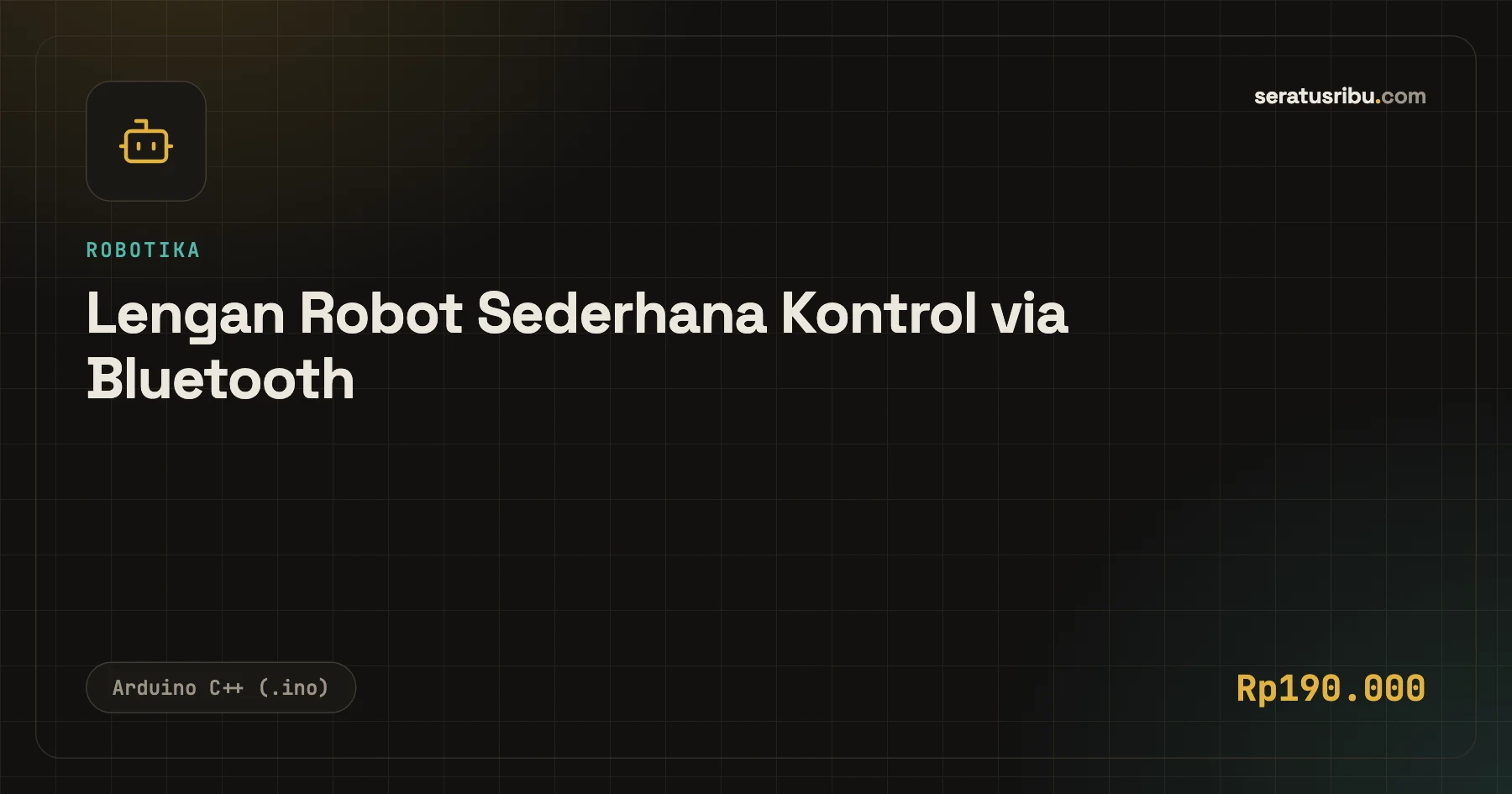 Lengan Robot Sederhana Kontrol via Bluetooth