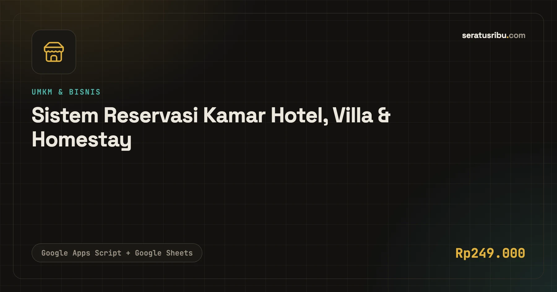 Tampilan Sistem Reservasi Kamar Hotel, Villa & Homestay