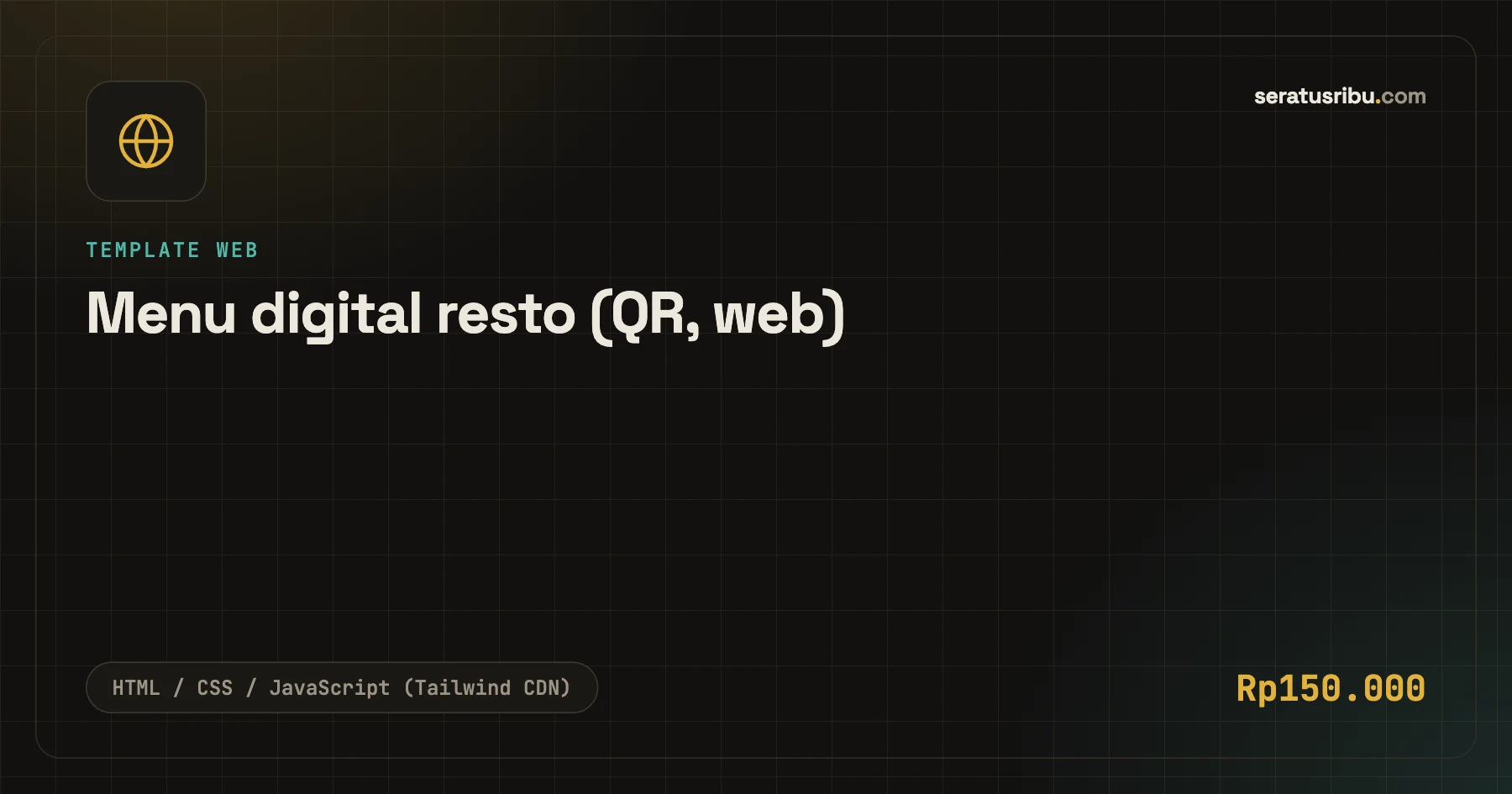 Menu digital resto (QR, web)