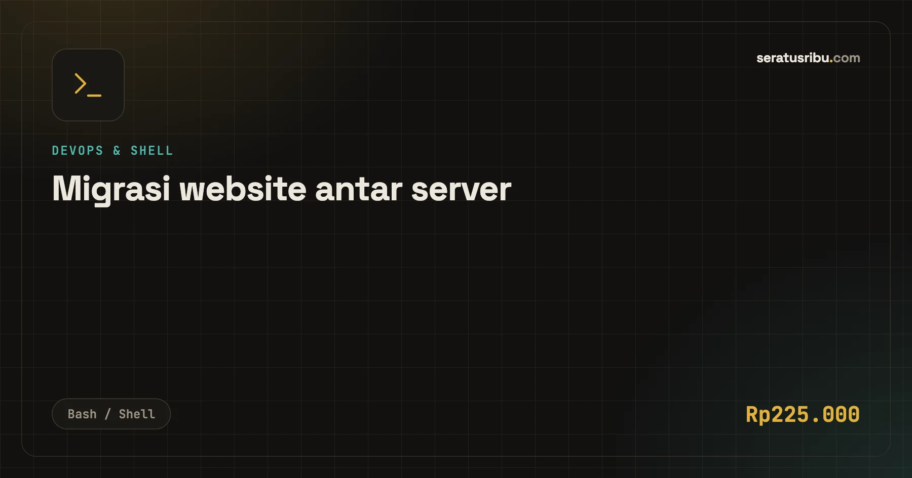 Migrasi website antar server