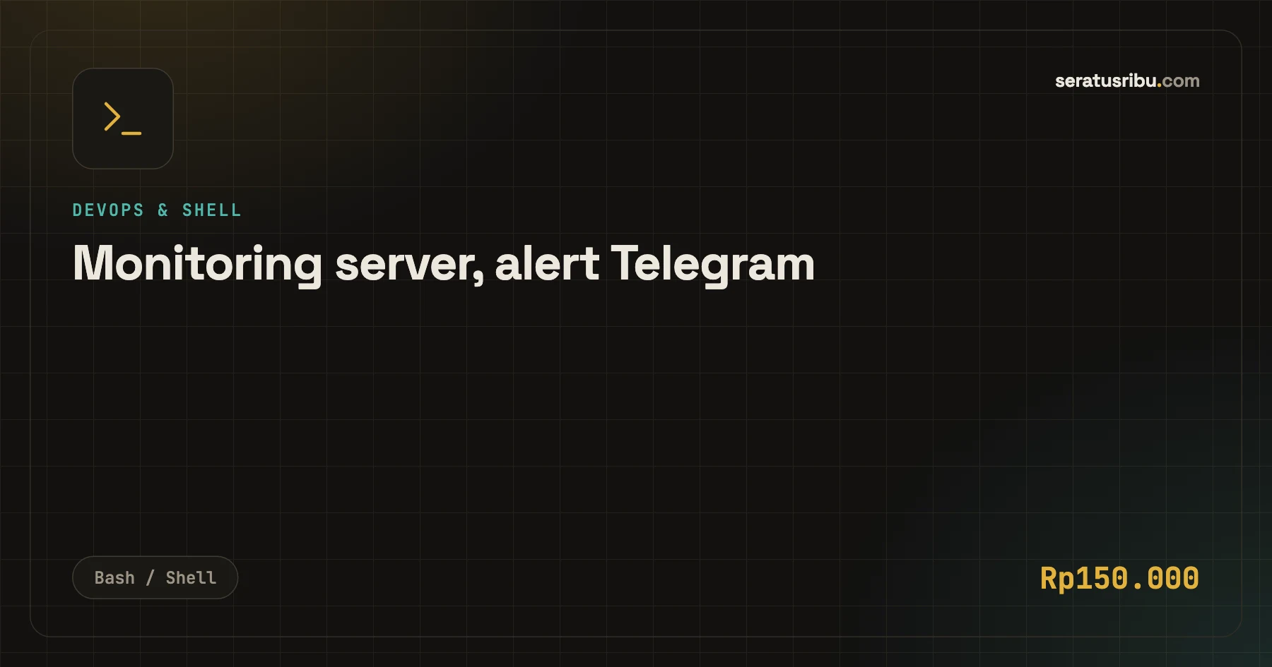 Monitoring server, alert Telegram
