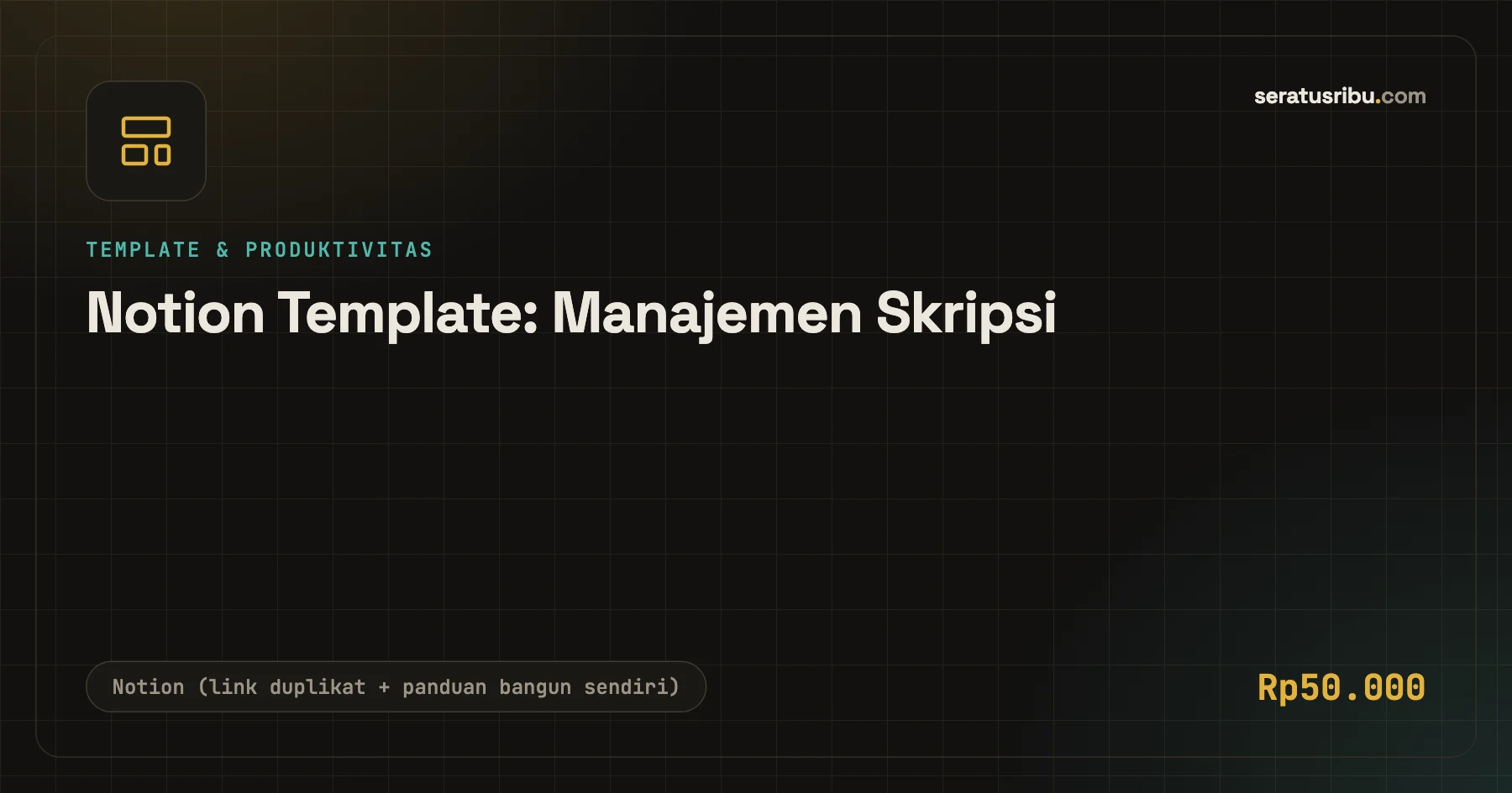 Notion Template: Manajemen Skripsi