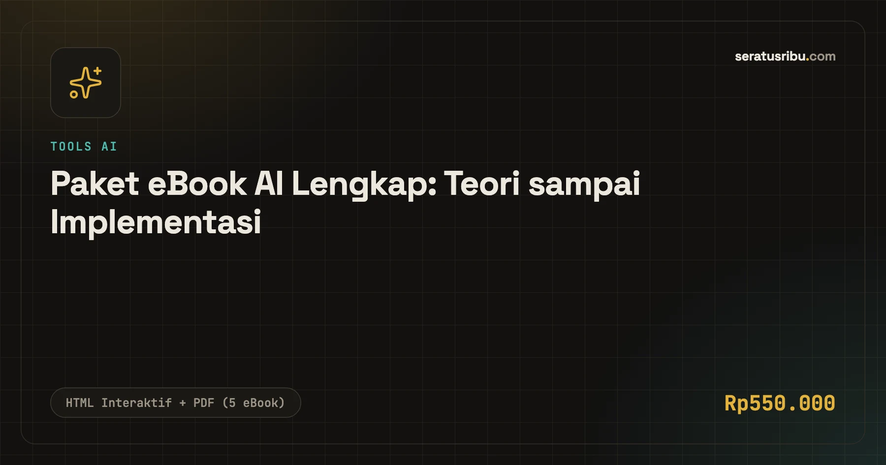 Tampilan Paket eBook AI Lengkap: Teori sampai Implementasi