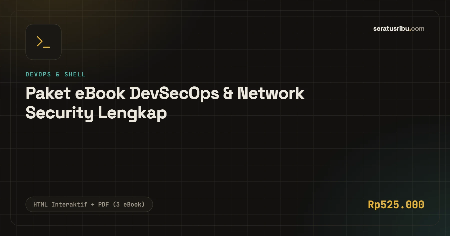 Tampilan Paket eBook DevSecOps & Network Security Lengkap