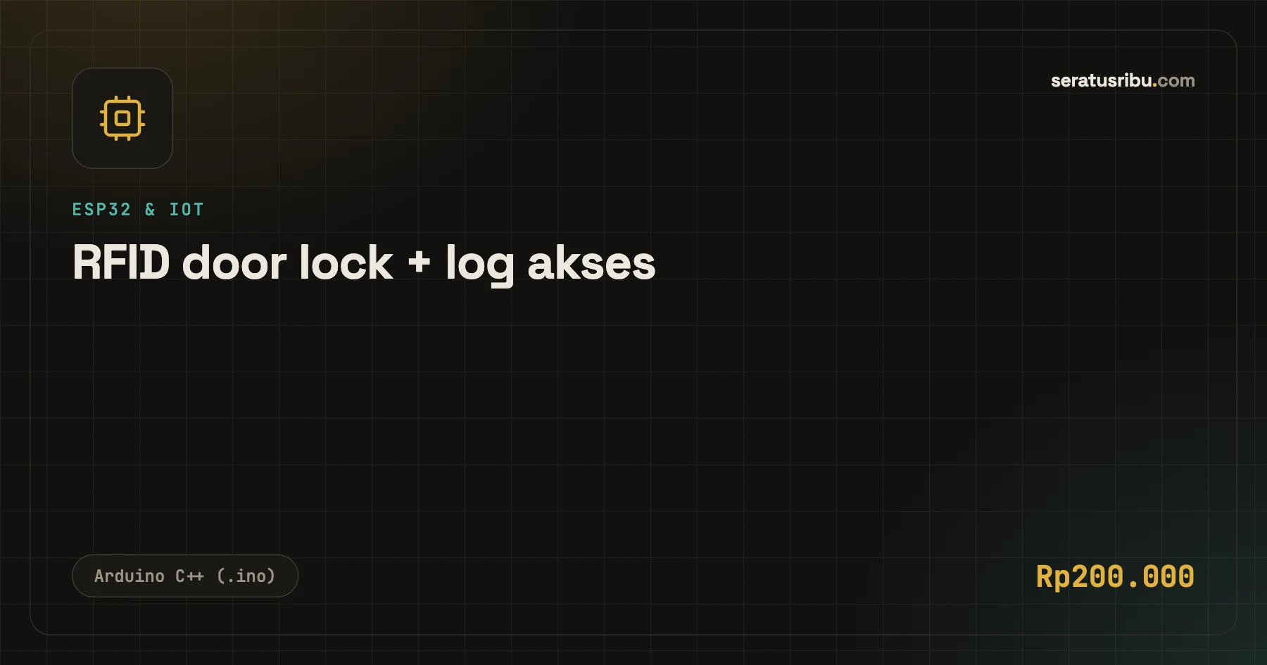 RFID door lock + log akses