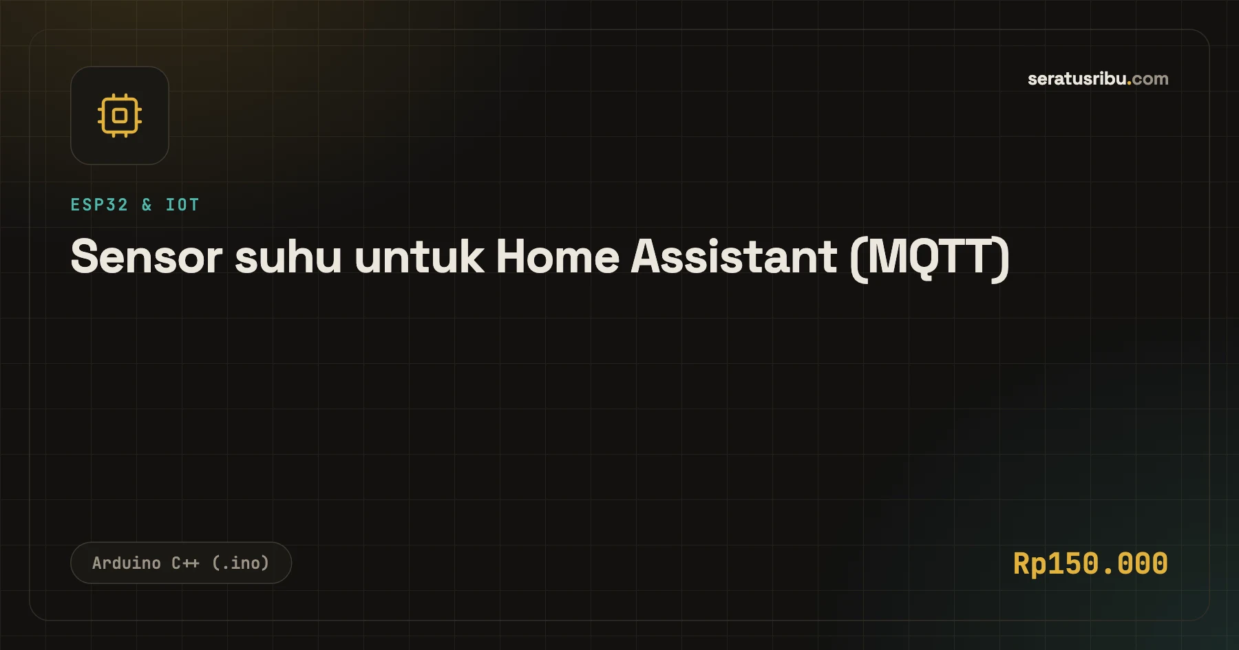 Sensor suhu untuk Home Assistant (MQTT)
