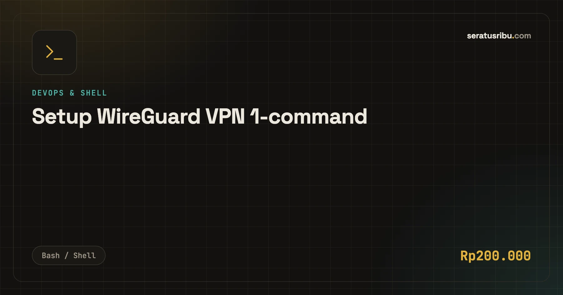 Setup WireGuard VPN 1-command