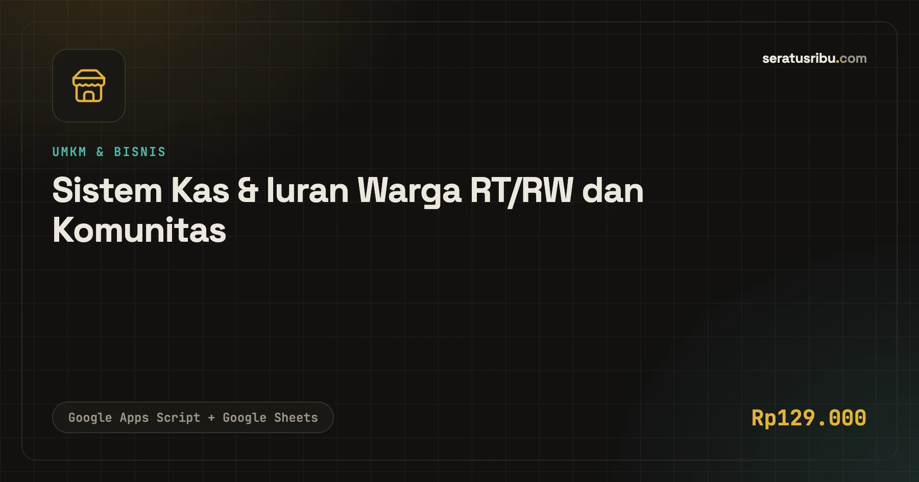 Tampilan Sistem Kas & Iuran Warga RT/RW dan Komunitas