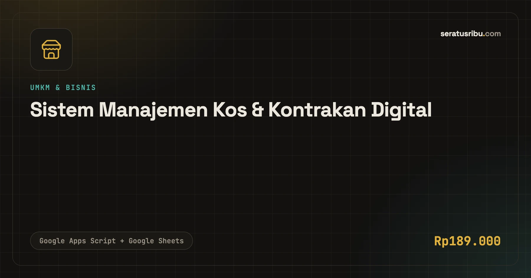 Tampilan Sistem Manajemen Kos & Kontrakan Digital
