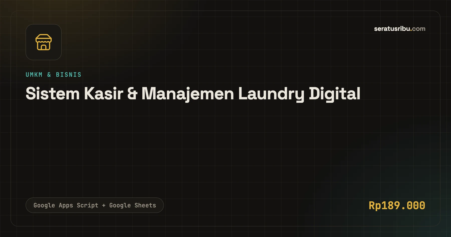 Tampilan Sistem Kasir & Manajemen Laundry Digital