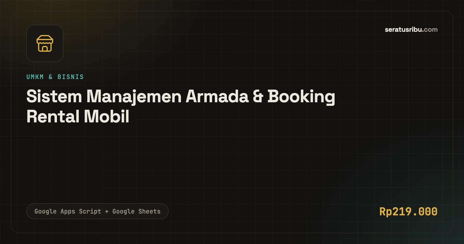 Tampilan Sistem Manajemen Armada & Booking Rental Mobil