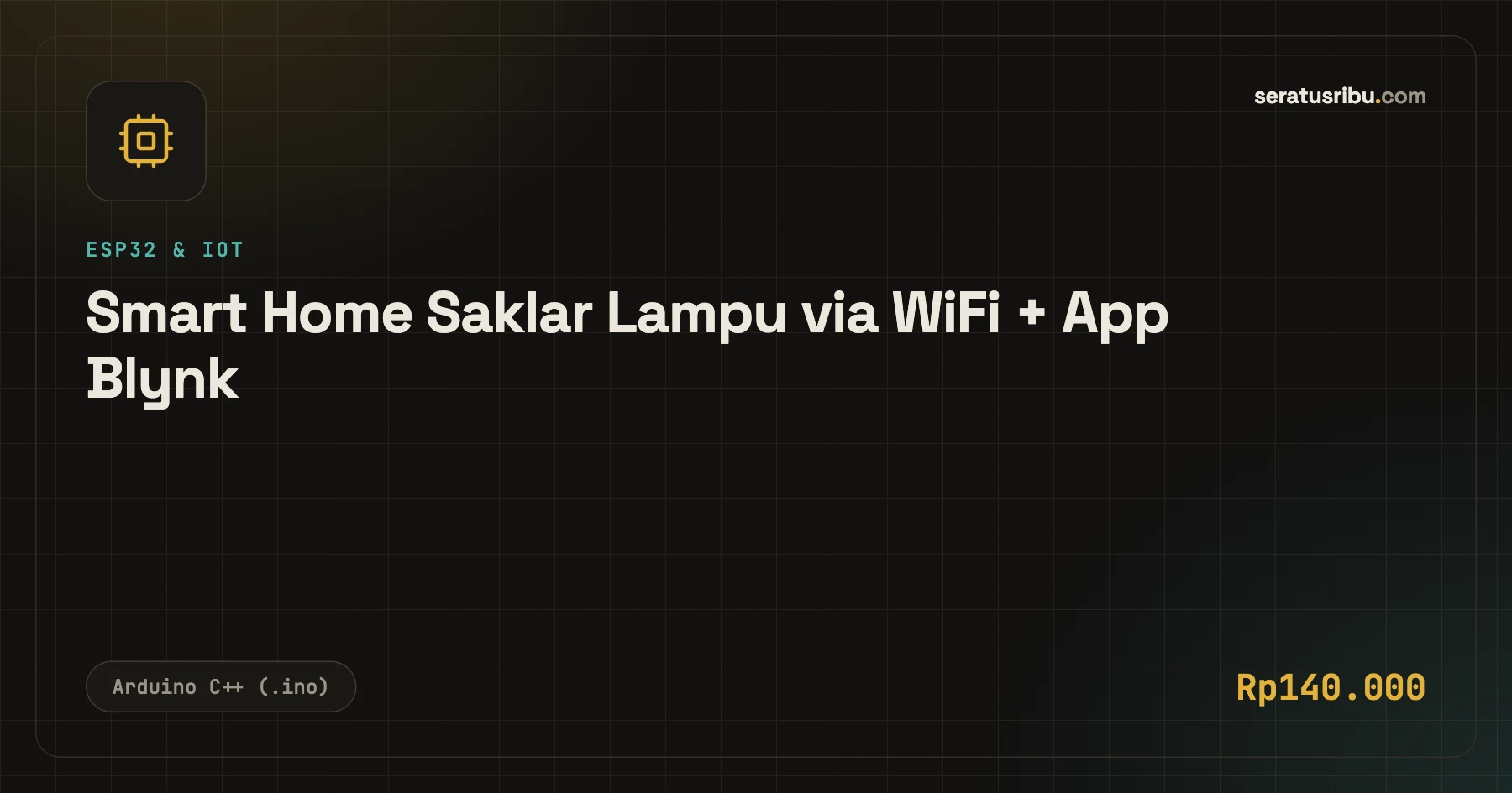 Smart Home Saklar Lampu via WiFi + App Blynk