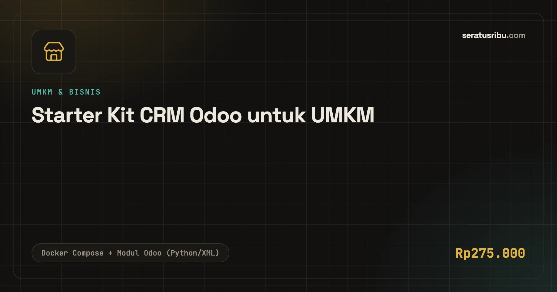 Tampilan Starter Kit CRM Odoo untuk UMKM