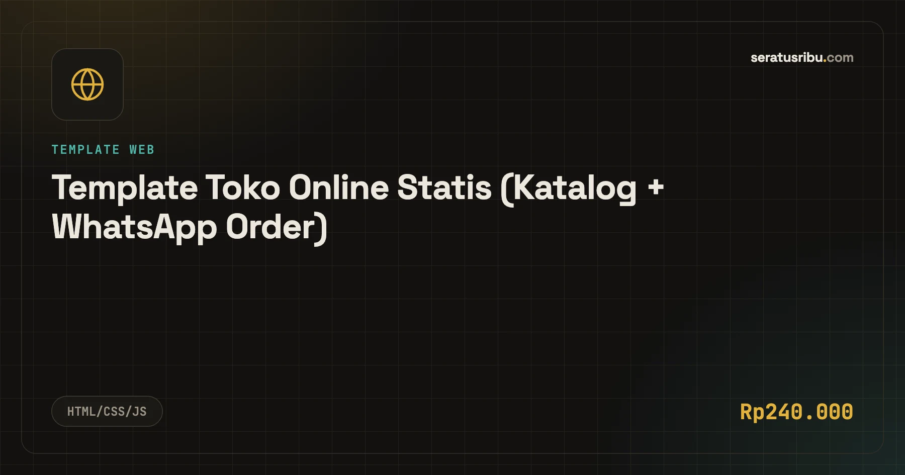 Template Toko Online Statis (Katalog + WhatsApp Order)