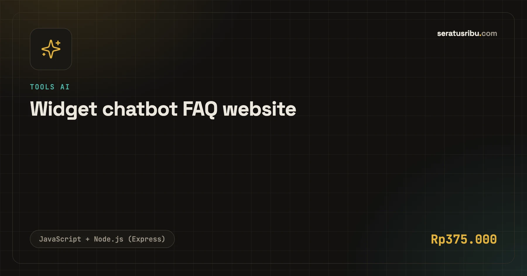 Widget chatbot FAQ website